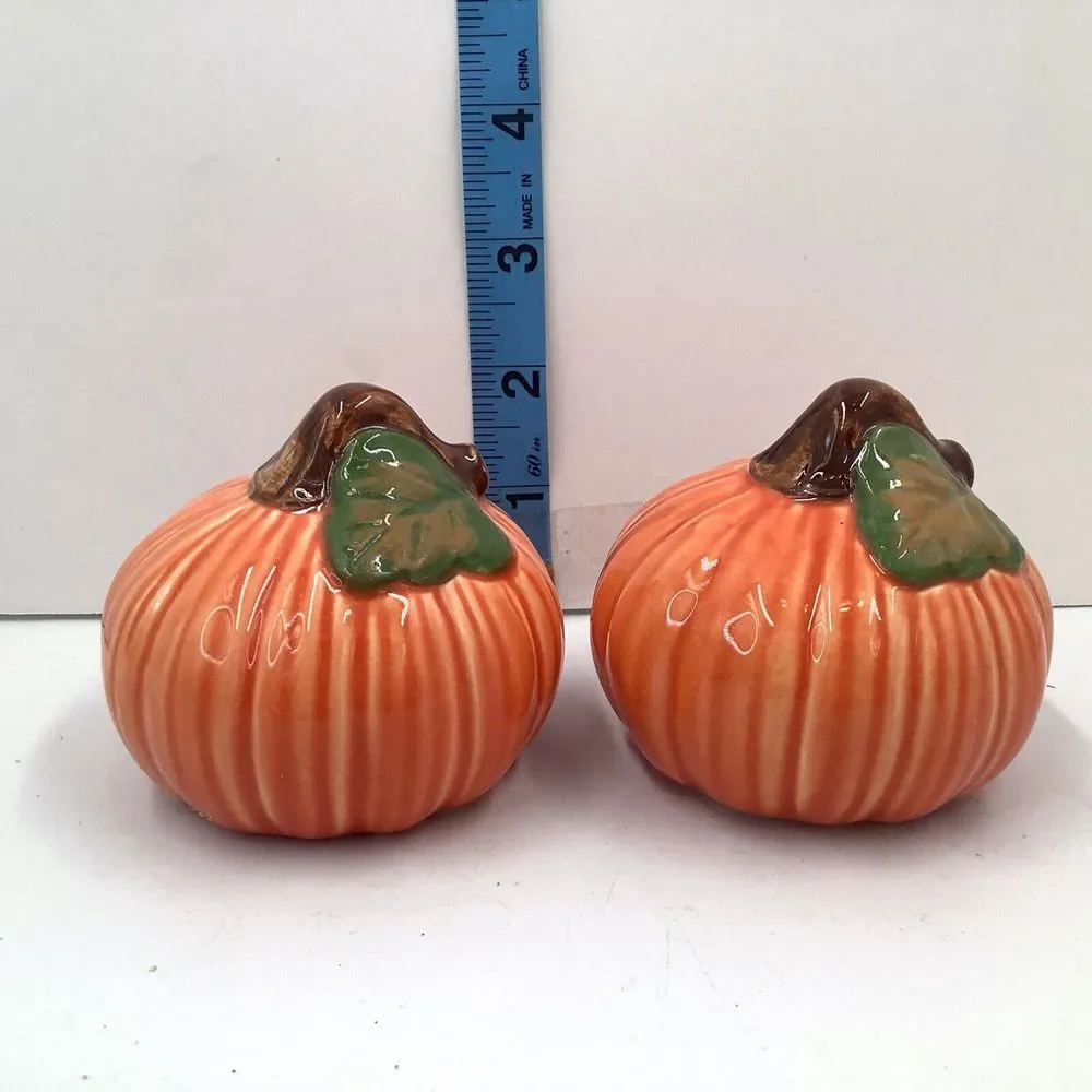 Salt and Pepper Shakers‎ Pumpkins Gift Thanksgiving Ceramic Unused